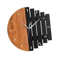 thumbnail image 1 of Reloj de pared creativo, moderno, resistente, decorativo, práctico, fácil de usar, silencioso. Marrón Negro, 1 of 9