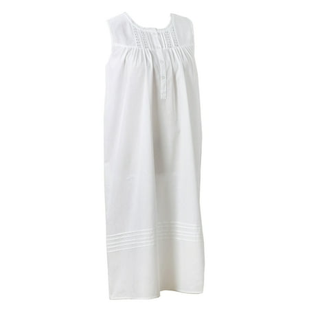 

StylesILove Women Embroidered 100% Pure Cotton Nightgown Night Dress Sleepwear (Embroidered Eyelet 12/X-Large)