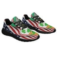 thumbnail image 6 of Celtic Cross Saint Patrick's Day Irish Shoes Sneakers Black Size 5, 6 of 7