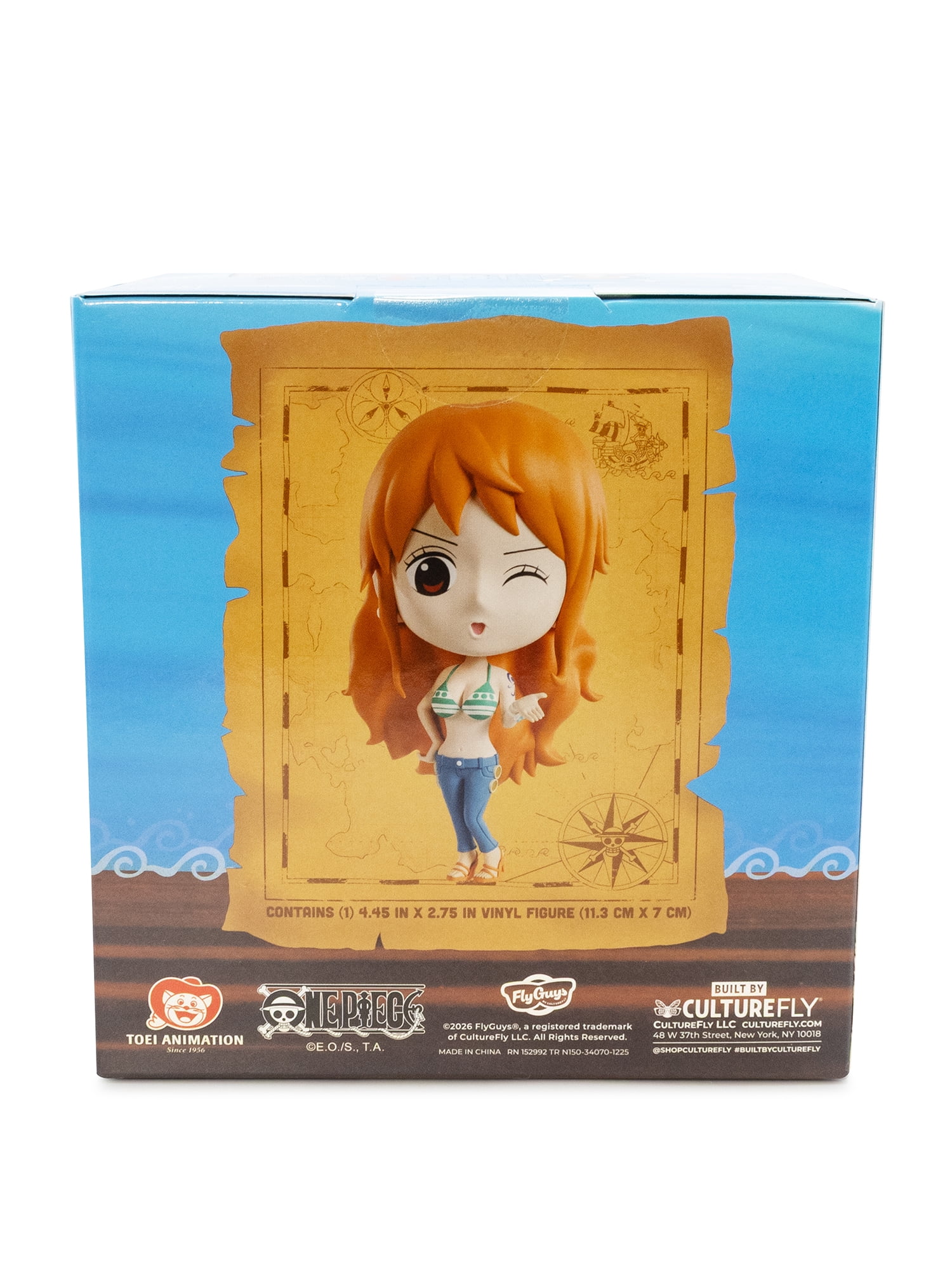 CultureFly One Piece Luffy Fly Guy Collectible Vinyl Figure, 4.5