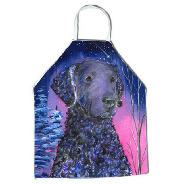 Carolines Treasures SS8354APRON Tablier de Récupération Enduit de Nuit Bouclé Étoilé - 27 x 31 Po.