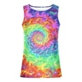 thumbnail image 4 of ZCFZJW Ombre Tank Tops for Men Big and Tall Casual Tie Dye Gradient Print Sleeveless Vest Loose Lightweight Casual Basic Workout Tees Shirt Multicolor#01 M, 4 of 5