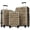 Brown Leopard, variant on Expandable Hardshell Luggage Sets 3 Pcs Spinner Suitcase with TSA Lock Lightweight PC Material Hot Pink Leopard 20+24+28 Inches for Travel