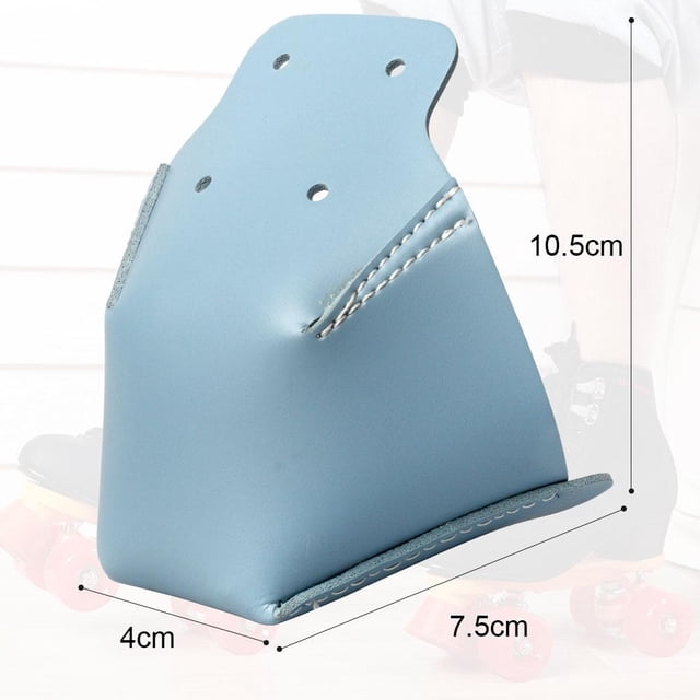 1 par de protectores de dedos del pie de cuero artificial para patines en línea