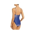 thumbnail image 2 of Aqua Swim Womens Metallic Square Neck One-Piece Swimsuit, 2 of 2