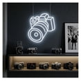 thumbnail image 4 of Letrero De Neón LED Con Forma Cámara Para Pared, Ideal Para Estudio Fotográfico, Decoración Creativa, Dormitorio, Sala Juegos, 19.6918.23in/5046.3cm, 4 of 6
