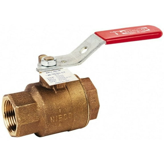 Nibco 3/4" FNPT Bronze Ball Valve Inline T5857066 3/4
