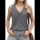 thumbnail image 2 of Camiseta Sin Mangas Informal para Mujer, Color Gris, Talla M, 2 of 10