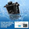 thumbnail image 2 of Radiator Coolant Overflow Tank Universal 2L Aluminum Coolant Radiator Overflow Reservoir Expansion Tank,1x Radiator Coolant Overflow Tank,Black, 2 of 5