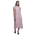thumbnail image 1 of Bimba Robe Longue Dos Nu à Fleurs Décontractée pour Femmes Robe de Plage Imprimée-TG, 1 of 6