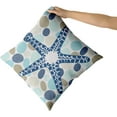 thumbnail image 3 of Blue Starfish Pillow Covers 18x18 Inch Set of 2, Coastal Beach Ocean Themed Summer Nautical Decorative Throw Pillow Cases Cushion Covers Seasonal Gift Farmhouse Sofa Couch Bed Decor, 3 of 6