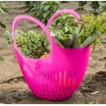 thumbnail image 4 of Hutzler Garden Colander Bag with Carrying Handle, Collect Carry & Clean Your Fresh Picked Fruit and Vegetables, Pink, 4 of 6