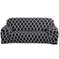 thumbnail image 2 of Shanna Stretch Sofa Slipcover Non Slip Couch Covers for 1 2 3 4 Seater and Sectional Couch, Sofa Furniture Protector(3 Seater,Black Geometry), 2 of 13