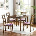 thumbnail image 6 of Pioneer Flower Seat Covers for Dining Room Chairs Set Of 4,Stretch Printed Washable Chair Seat Cover with Elastic Ties and Button,Removable Waterproof Couch Cushion Covers, 6 of 6