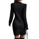 thumbnail image 4 of Txlixc Vestido de punto femenino, mini vestido de manga larga Txlixc moda, 4 of 6