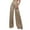 Khaki, variant on Petite Pants for Women Elastic Waist Fashion Sequined Sparkling High Waisted Wide Leg Flared Nightclub Wear Trousers Dressy Casual Khaki 5XL