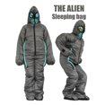 thumbnail image 2 of Bolsa de dormir -lightweight, portátil, bolsa de dormir impermeable con compresión para hombres adultos, interiores y exteriores: camping, Soledad Traje de la bolsa para dormir, 2 of 10