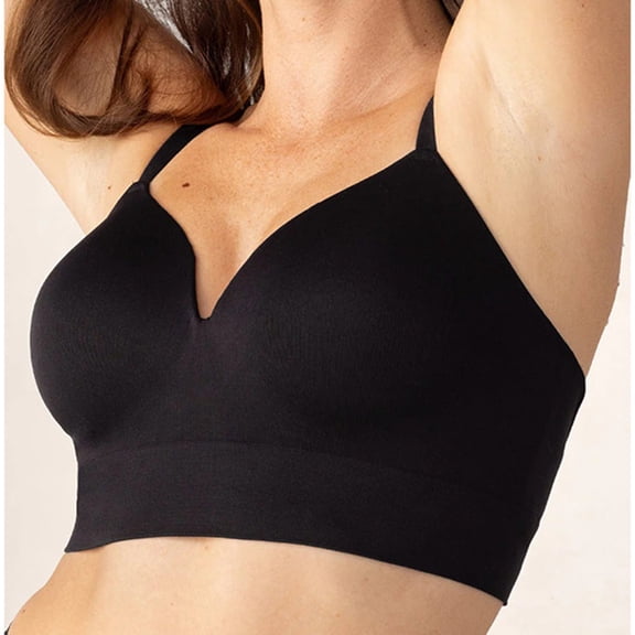 Ahabrexf Womens Bras Comfortable, Large Size Adjustable Push up Breathable Wire-Free Full Cup Bra