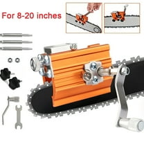 Audessy Chainsaw Sharpener, Portable Hand Crank Chain Sharpening Jig Kit with Sharpening Rods, Home Chain Saw Blade Sharpener Tool