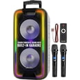 thumbnail image 3 of Dolphin SP-210RBT Portable Bluetooth Party Speaker on Wheels with Lights, 10" PartyBox, 3 of 11