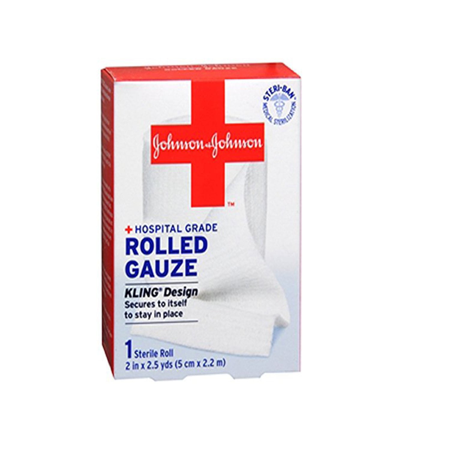 Johnson & Johnson Red Cross First Aid Rolled Gauze 2
