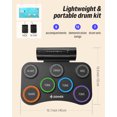 thumbnail image 6 of Donner Electronic Drum Set for Kids,7 Pads Roll-up Silent Electric Drum Pad, Gift Toys for Beginners, 6 of 9
