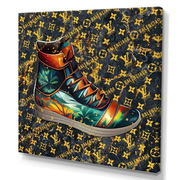 Designart Vibrant Designer Sneaker II Canvas Wall Art
