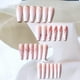 thumbnail image 2 of Apuakthei - Uñas postizas largas con efecto ataúd, diseño de bailarina, con degradado, cobertura total, acrílicas, para mujeres y niñas, 24 unidades, 2 of 6