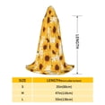 thumbnail image 2 of Honeii Vintage Marble Pattern Sunflower Print Poncho Cape, Cloak Coat, Snuggly Hooded Wearable Blanket, Hooded Cape For Teenagers,Halloween Costumes-Small, 2 of 7