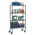 thumbnail image 4 of Furinno Wayar 4-Tier Metal Storage Shelf Rack Cart with Casters, 36 x 14 x 58, Black, 4 of 5