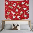 thumbnail image 2 of GZHJMY Tapestry Christmas Santa Cute Bear Bell Tapestry Wall Hanging Decorative Wall&nbsp;Blanket&nbsp;Bedding Tapestry for Bedroom Living Room Dorm 60"x40" Gift Decor, 2 of 7