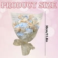 thumbnail image 3 of Broken Ice Blue Rose Bouquet - Elegant Artificial Flowers for Wedding Decor, Home Display, and Gift Giving | Lifelike, Long-Lasting, Sophisticated Aesthetic, 9 Flowers, 3 of 6