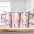 thumbnail image 2 of 20OZ Cute Unicorn Tumbler with Handle and Straw Double Wall Stainless Steel Cup Insulated Travel Mug Keeps Drinks Cold and Hot Great Presents for Women Mom Friends on Birthday Christmas Thanksgiving, 2 of 6