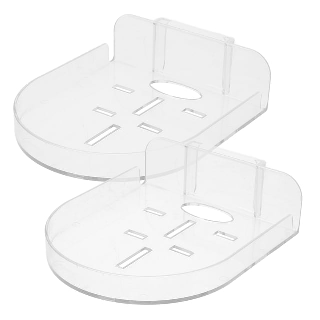 2 estantes flotantes de pared para cámara, minialtavoz, transparente, para monitor de bebé, dormitorio, baño, cocina y sala de estar