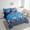 Dodger Blue, variant on 7 Piece Ice Hockey Bed in a Bag Twin Size Sports Bedding Sets Teen Ice Hockey Field Print Comforter Set with Sheets Winter Sports Themed Bed Set Geometry Stripes Sheets