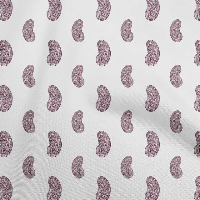 oneOone Polyester Spandex Dark Magenta Fabric Block Craft Projects Decor Fabric Printed By The Yard 56 Inch Wide-ME