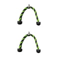 thumbnail image 1 of Soidarity Cuerda de repuesto para tríceps, resistente al desgarro, anticorrosivo, resistencia al entrenamiento, Cable de empuje hacia abajo, Verde negro 2Conjunto, 1 of 1