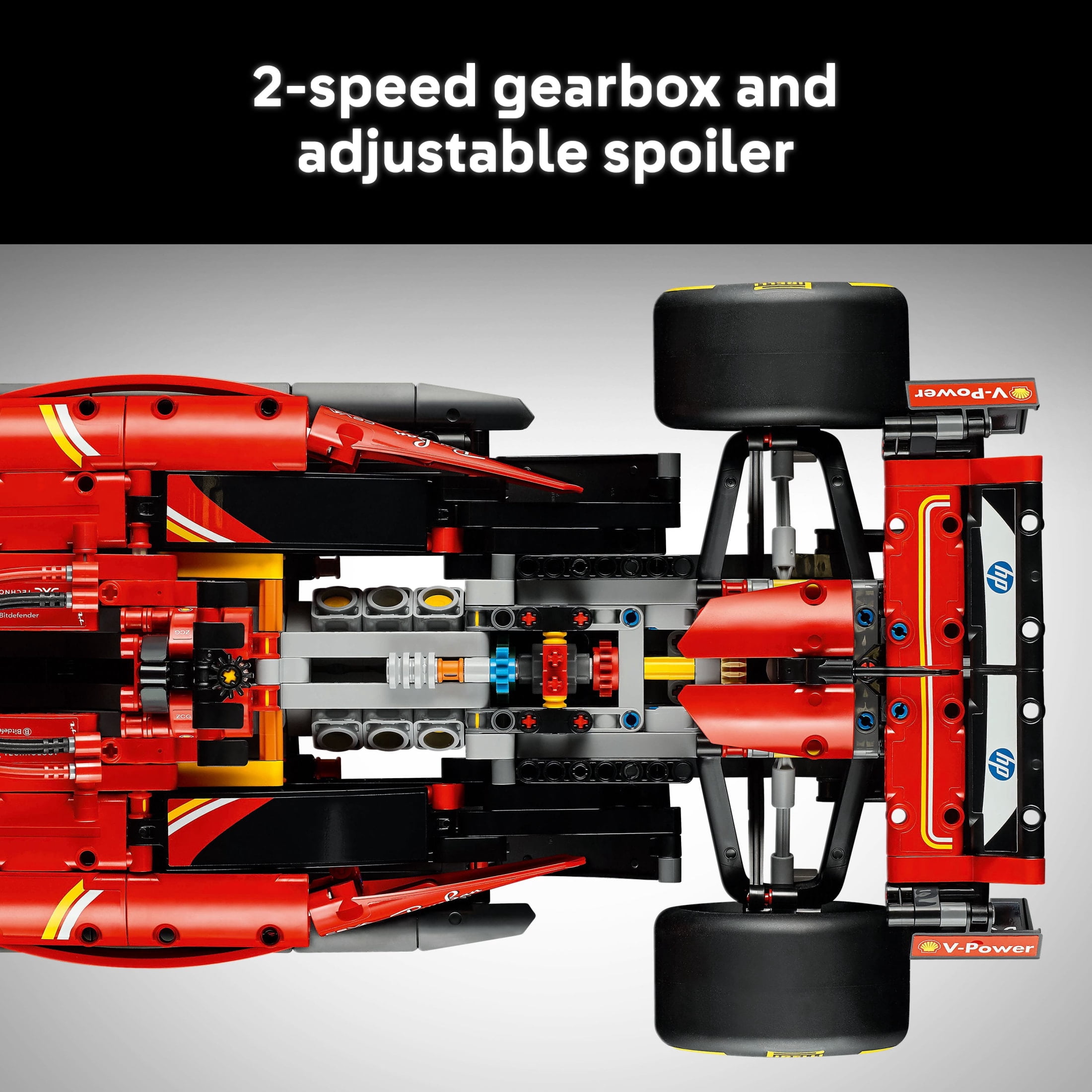LEGO Technic Ferrari SF-24 F1 Model Car Kit - Building Set for Adults, Ages 18+ with Realistic Features - Gift for Groom, Groomsmen - Ferrari F1 DIY Craft for Display - 42207