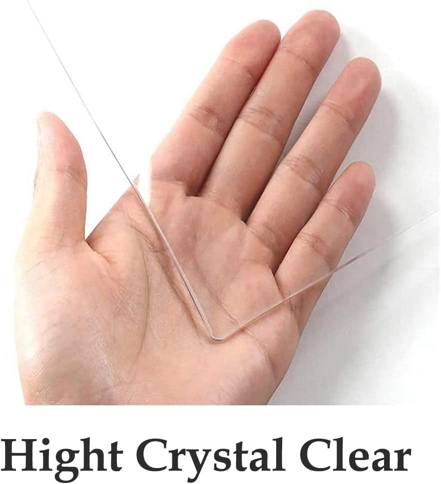 Clear Writing Desk Pad,1.5mm Thick Table Cover Protector,PVC Round Edge Desk Mat,Non-Slip Plastic Desk Mat for Home Offce,Any Surface Needed Protection