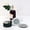 4"8P, variant on Glass Mirrored Coaster, Crushed Diamond Round Cup Mat Decor for Bar Table