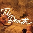 thumbnail image 4 of Letrero LED de neón SYLHOME «Til Death» para decoración de bodas, 4 of 8