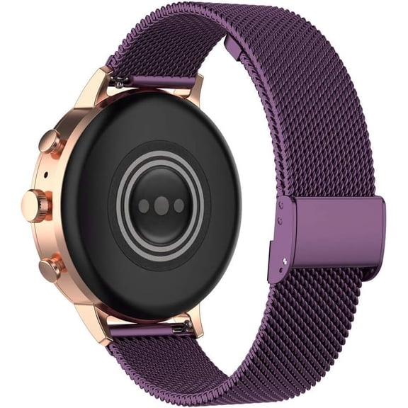 PINHEN Stainless Steel Mesh Watch Band Magnetic Absorption Loop Quick Release Replacement Strap 18mm 20mm 22mm for Men Women