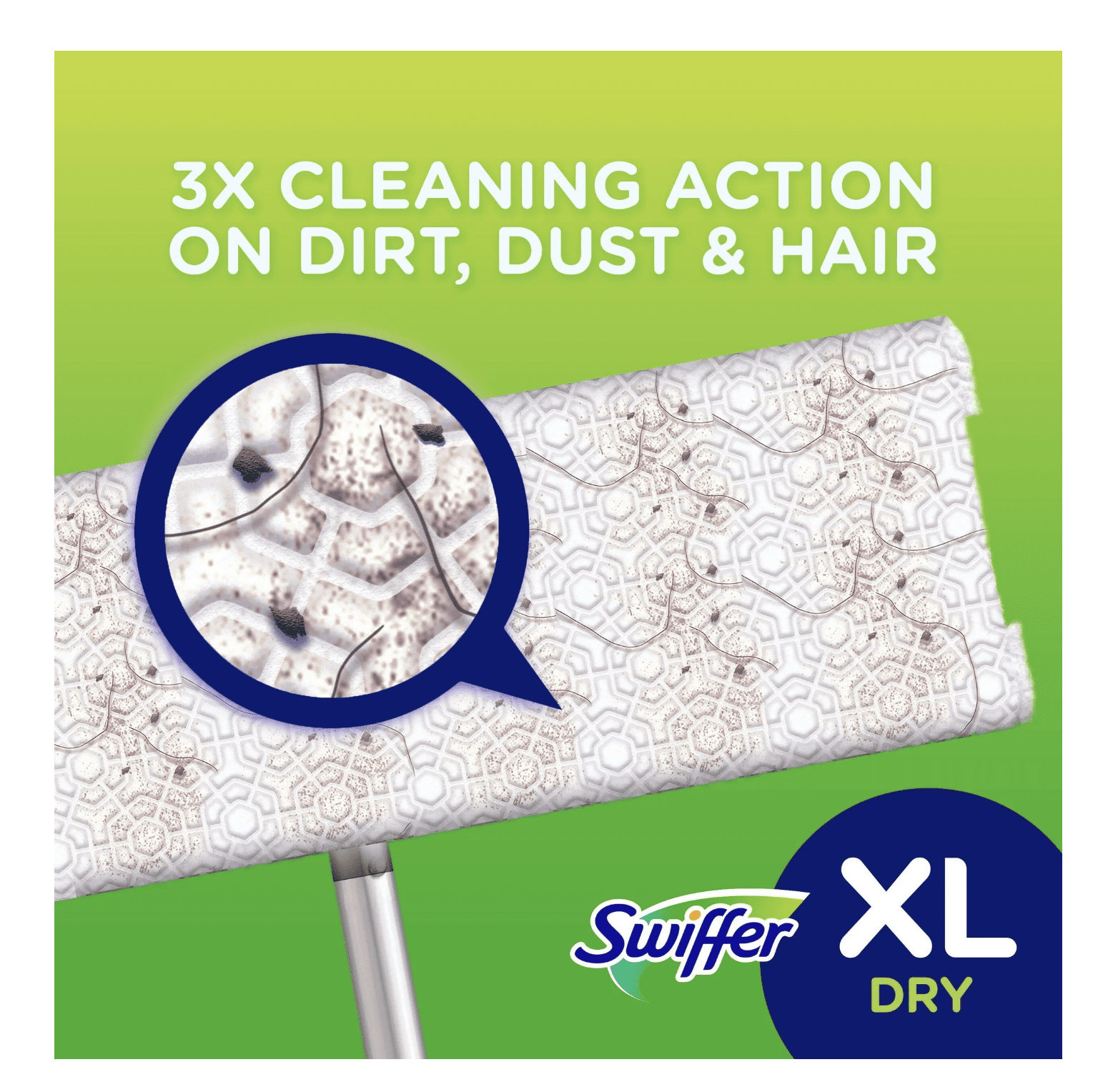 Swiffer Sweeper X-Large Dry Sweeping Cloths Refills, Unscented 16 ea (Pack of 3).