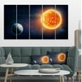 thumbnail image 1 of Planet Earth and Sun - Landscape Canvas Art Print, 1 of 3