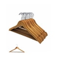 thumbnail image 1 of 30 Ganchos Para Ropa Madera Elegante Premium Antideslizantes Color Natural, 1 of 5