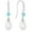 03-aquamarine-Mar, variant on Pearl Dangle Drop Earrings 925 Sterling Silver Shell Pearls Hook Earring for Women May Emerald Birthstone Jewelry Gift