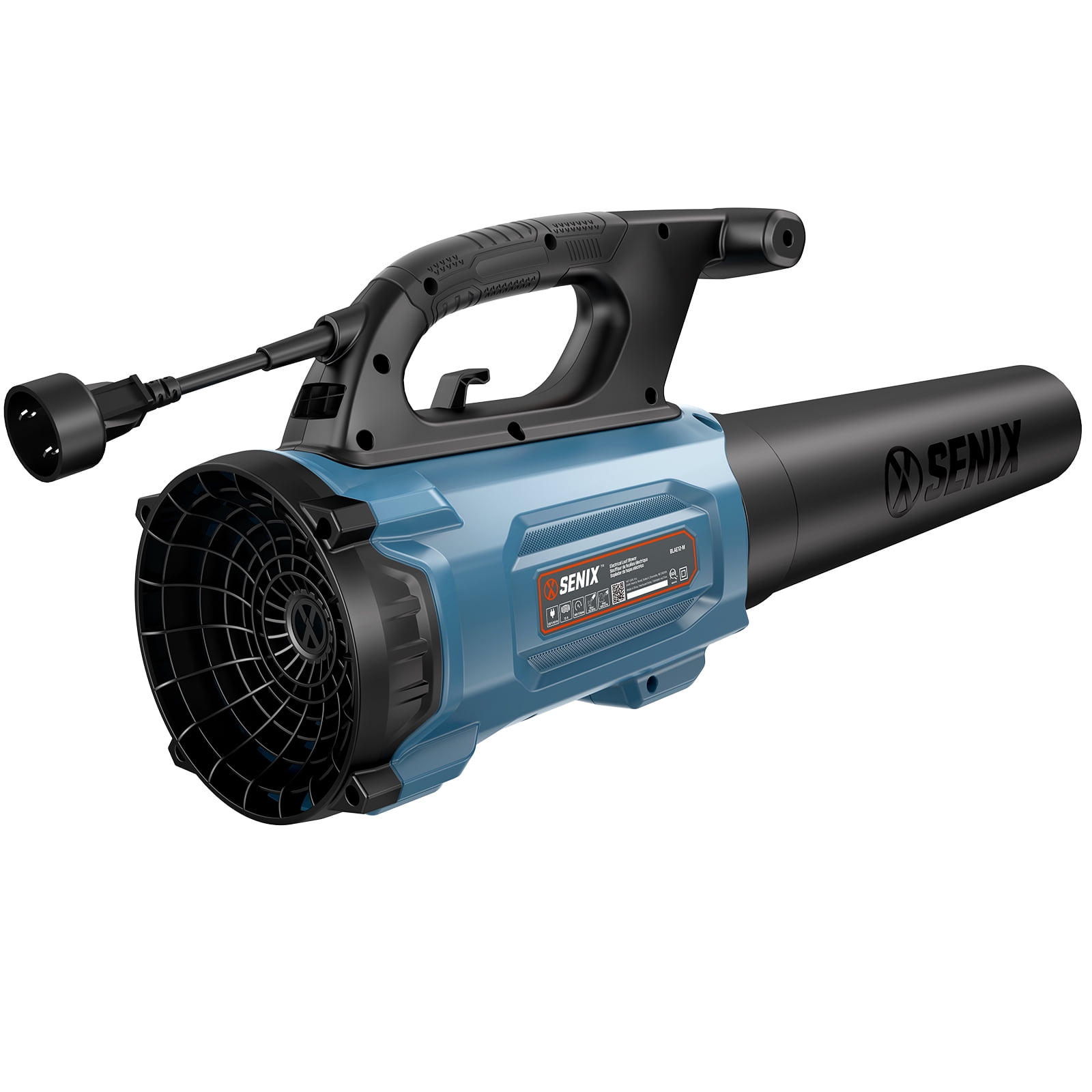 SENIX 120V Max* 12 Amp Corded Leaf Blower Handheld, 700 CFM/110 MPH, Variable Speed, 17.5N Blowing Force, BLAE12-M