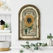 Jlong Rustic Farmhouse Floral Country Sunflower Painting Wall Art Framless Modern Home Decor Artworks Pictures For Living Room Bedroom Bathroom Office Hotel Wall Decoration
