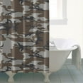 thumbnail image 5 of 84" x 72" Camo Shower Curtain Waterproof Military Camouflage Tactical Army Woodland Jungle Desert Hunting Bathroom Curtain with 12 Hooks - Fade-Resistant Quick-Dry Machine Washable, 5 of 5