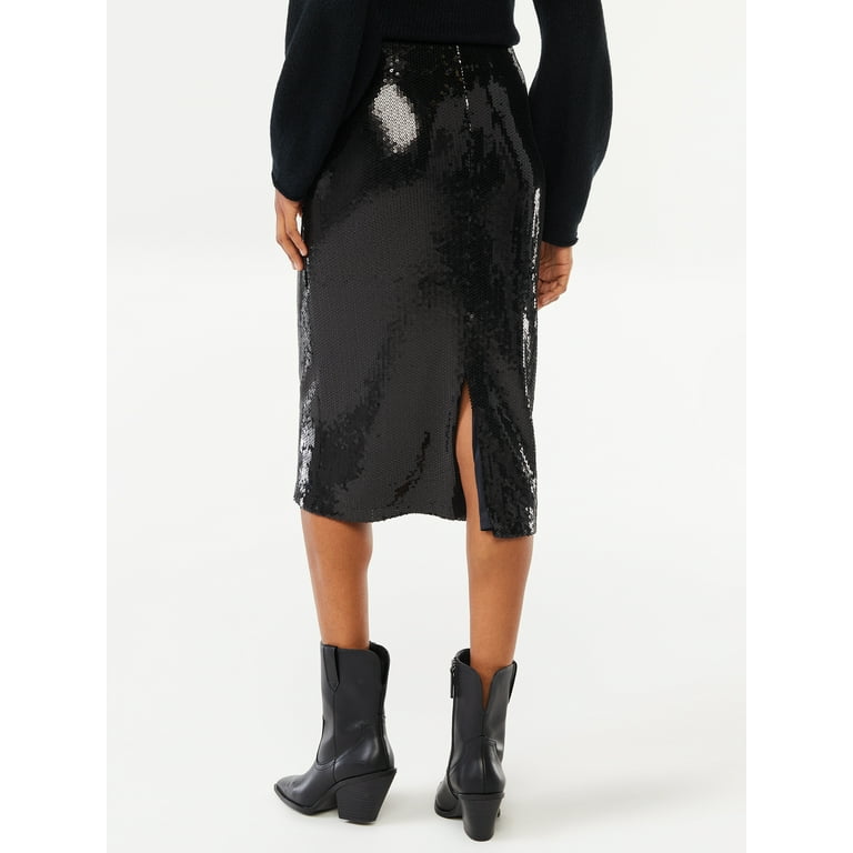 Black pencil 2025 skirt walmart